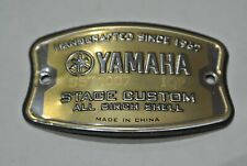 YAMAHA STAGE CUSTOM BADGE for YOUR BASS SNARE TOM FLOOR and DRUM SET! LOT Q555 for sale  Shipping to South Africa