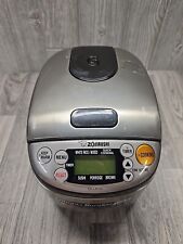 Zojirushi NS-LAC05 Electric Rice Cooker Warmer Stainless Steel w/Bowl TESTED for sale  Shipping to South Africa