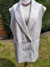 Zara white waistcoat for sale  MANCHESTER