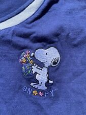 Camiseta Vintage Snoopy Tamanho XL Listrada Amendoim Flores Bordadas comprar usado  Enviando para Brazil