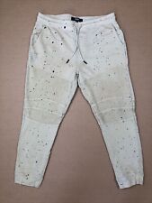 HUDSON Los Angeles MOTO SWEATPANTS JOGGERS Distressed, used for sale  Shipping to South Africa