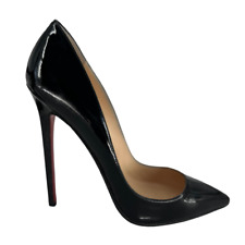 Christian Louboutin Pigalle Patent Leather Pointed Toe Heels Pumps Size 37.5 for sale  Shipping to South Africa