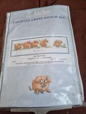 Anchor Counted Cross Stitch Kit "The Trotters" 10 x 30cm Pigs Piglets friends  for sale  WELLINGBOROUGH