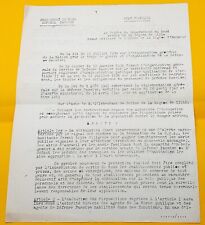 Document 1943 defense d'occasion  Lille-