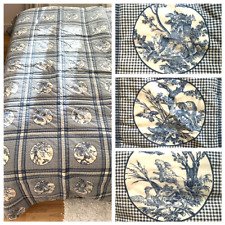 Blue gingham quilted for sale  BOURNE END