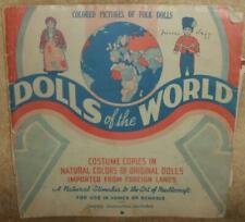 1939 Hectograph Workbook "Dolls of the World" for sale  Shipping to South Africa