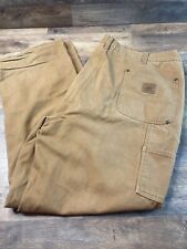 Pantalones de jean de lona Bear River ropa de trabajo remachados de alta resistencia doble rodilla 44x32, usado segunda mano  Embacar hacia Mexico
