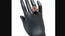EFFY Spinner Mobile Flower Ring Diamond/Sapphire Gemstones in 14K Rose Gold for sale  Grove City