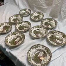 LOT OF 10 FRIENDLY VILLAGE FRUIT SALAD BOWLS JOHNSON BROS for sale  Shipping to South Africa