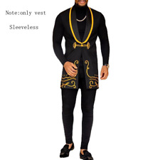 Usado, 2021mens Africa Suit Vest Clothing Hip Hop Sleeveless Blazers Casual Dress Robe comprar usado  Enviando para Brazil