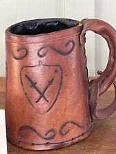 Leather tankard medieval for sale  WREXHAM
