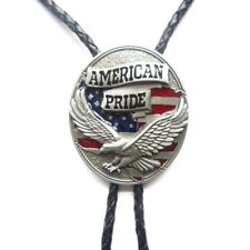 Gravata bolo rodeio caubói ocidental bandeira da América águia orgulho americano, usado comprar usado  Enviando para Brazil