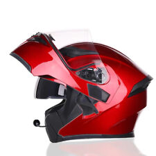 Capacete DOT vermelho motocicleta Bluetooth modular viseira dupla flip up capacete facial completo comprar usado  Enviando para Brazil