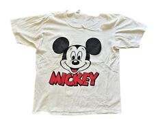 Camiseta Vintage Thrashed Disney Mickey Mouse Branca Compatível Grande Osfa Ponto Único comprar usado  Enviando para Brazil