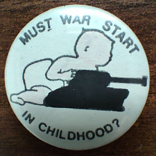 Pin emblema CND protesto político paz nuclear deve começar guerra no tanque infantil comprar usado  Enviando para Brazil
