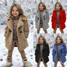 Inverno Novo Lapela Children's jaqueta de lã quente Jaqueta Meninas, usado comprar usado  Enviando para Brazil