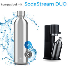 MATE OF STEEL - 1.0L Edelstahl-Flasche - Kompatibel mit SodaStream DUO gebraucht kaufen  Köln