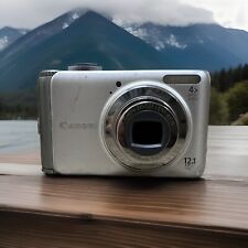 Cámara digital Canon PowerShot A3100 IS 12,1 MP plateada paquete de zoom 4x - probado segunda mano  Embacar hacia Mexico