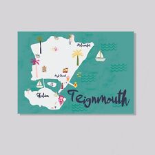 Teignmouth map devon for sale  TORQUAY