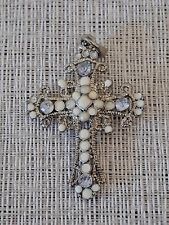 Cross pendant silver for sale  Schenectady