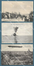 Zeppelin dirigibili. cartoline usato  Pistoia