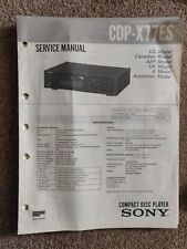 Sony service manual for sale  CONWY