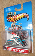 Motocicleta de scooter Hot Wheels 2012 - Scorchin' con piloto esqueleto, usado segunda mano  Embacar hacia Argentina