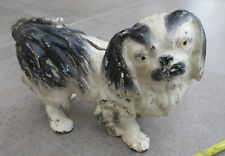 PEKINOIS Figurine TIRELIRE "fonte métal" lourde collection chien ancien vintage d'occasion  Aix-les-Bains