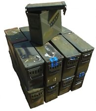 30 mm Used Metal Ammo Storage Ammunition Surplus Tin Tool Box 21 x 48 x 37 cm for sale  WISBECH