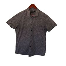 Camisa masculina manga curta Marc Anthony luxo slim fit floral botão médio comprar usado  Enviando para Brazil