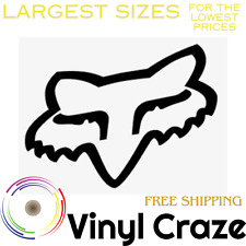 Used, Sizes 3"-30" Fox Head Outline Vinyl Decal Moto Sticker Racing BMX MX FREE SHIP!! for sale  Shipping to South Africa