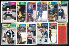 1983-84 OPC 83-84 O PEE CHEE NHL HOCKEY CARD 265-396 & WRAPPER SEE LIST for sale  Shipping to South Africa