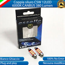 Usato, LUCI TARGA AUDI A4 B8 AVANT LAMPADE CANBUS SILURO C5W 12 LED 6000K LUCE BIANCA usato  Italia