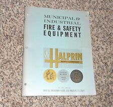 Halprin 1963 equipo de seguridad contra incendios venta suministro folleto bombero segunda mano  Embacar hacia Mexico