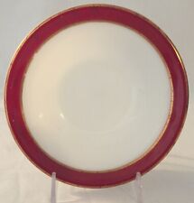 Set of 4 Vintage Pyrex Milk Glass Maroon Gold Fruit/Sauce/Dessert Bowls, used for sale  Shipping to South Africa