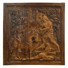 Vintage Wood 3d Carved Picture Painting Sculpture Decor Furniture Art Amazons for sale  Shipping to South Africa