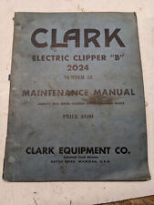 Clark maintenance manual for sale  Saint Cloud