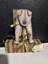 Dog CHRISTMAS Lawn Decoration Metal Statue Holiday Decorations for sale  Shipping to South Africa