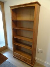 Tall pine bookcase for sale  UK