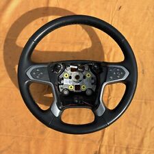 2014-2017 SILVERADO BLACK LEATHER STEERING WHEEL W/CONTROLS W/O HEAT 84483746 for sale  Shipping to South Africa
