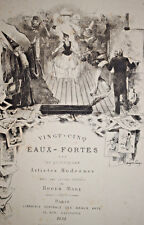 Henry Sommier Grabado Página Título Grabado Roger Marx 1884 segunda mano  Embacar hacia Argentina