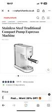espresso machine morphy richards for sale  TELFORD