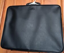 Art Portfolio Bag - 18x24 Black Faux Leather Case with Side Pocket Straps for sale  Shipping to South Africa