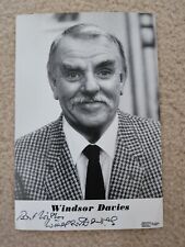 Windsor davies signed for sale  COLCHESTER