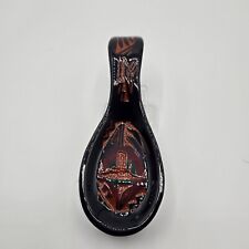 Navajo Artist Silas Signed Art Pottery Spoon Rest of Red Mountain Mesa 7" for sale  Shipping to South Africa