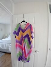 NEW COLLECTION BEAUTIFUL MULTICOLOUR TWIST DRAPE TUNIC DRESS -OSPLUS -BNWOT for sale  Shipping to South Africa