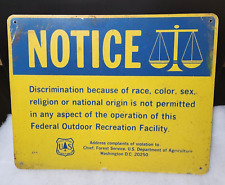 Vintage discrimination sign for sale  Monrovia
