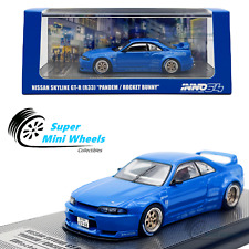 INNO64 1:64 Nissan Skyline GT-R R33 Pandem Rocket Bunny Blue, used for sale  Shipping to South Africa