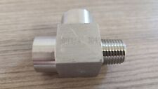 1/4" NPT Female Female Male Tee 3 Ways Stainless Connector Splitter, used for sale  Shipping to South Africa