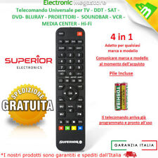 Telecomando Universale Compatibile Tv Lcd Led Televisore Decoder Ricevitori Dvd usato  Ottaviano